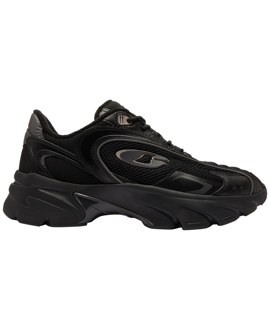 Мужские кроссовки Bolt Runner на шнуровке COACH, Black/Chalk — фото 2