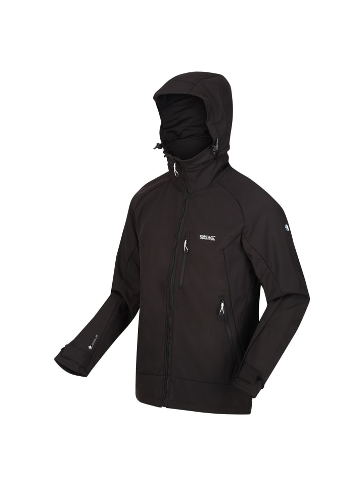 

Куртка софтшелл Regatta Outdoorjacke mit Kapuze Hewitts VII, черный