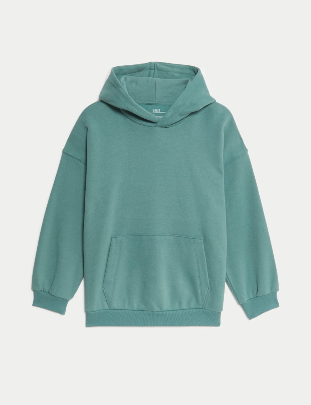 

Толстовка с капюшоном из хлопка Marks & Spencer, зеленый