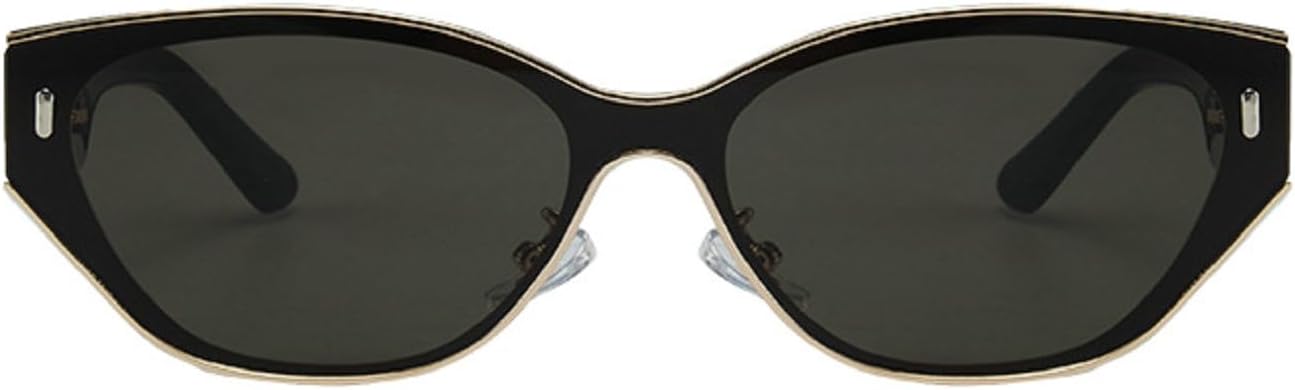 

Винтажные сексуальные солнцезащитные очки Melrose «кошачий глаз» для женщин, 2025 год, роскошные модные солнцезащитные очки в стиле панк Y2K, очки для активного отдыха, защита от ультрафиолета UV400 OF7598, Gold Grey