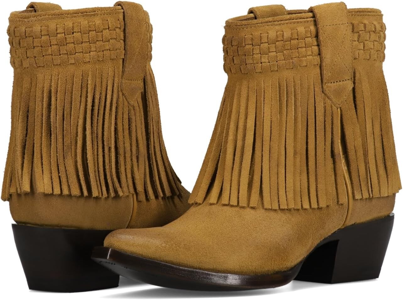 

Ботинки Frye Sacha Short Fringe Bootie, цвет Dark Sand