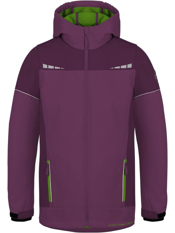 

Детская куртка софтшелл Galway в фиолетово-фиолетовом/зеленом цвете Normani Outdoor Sports