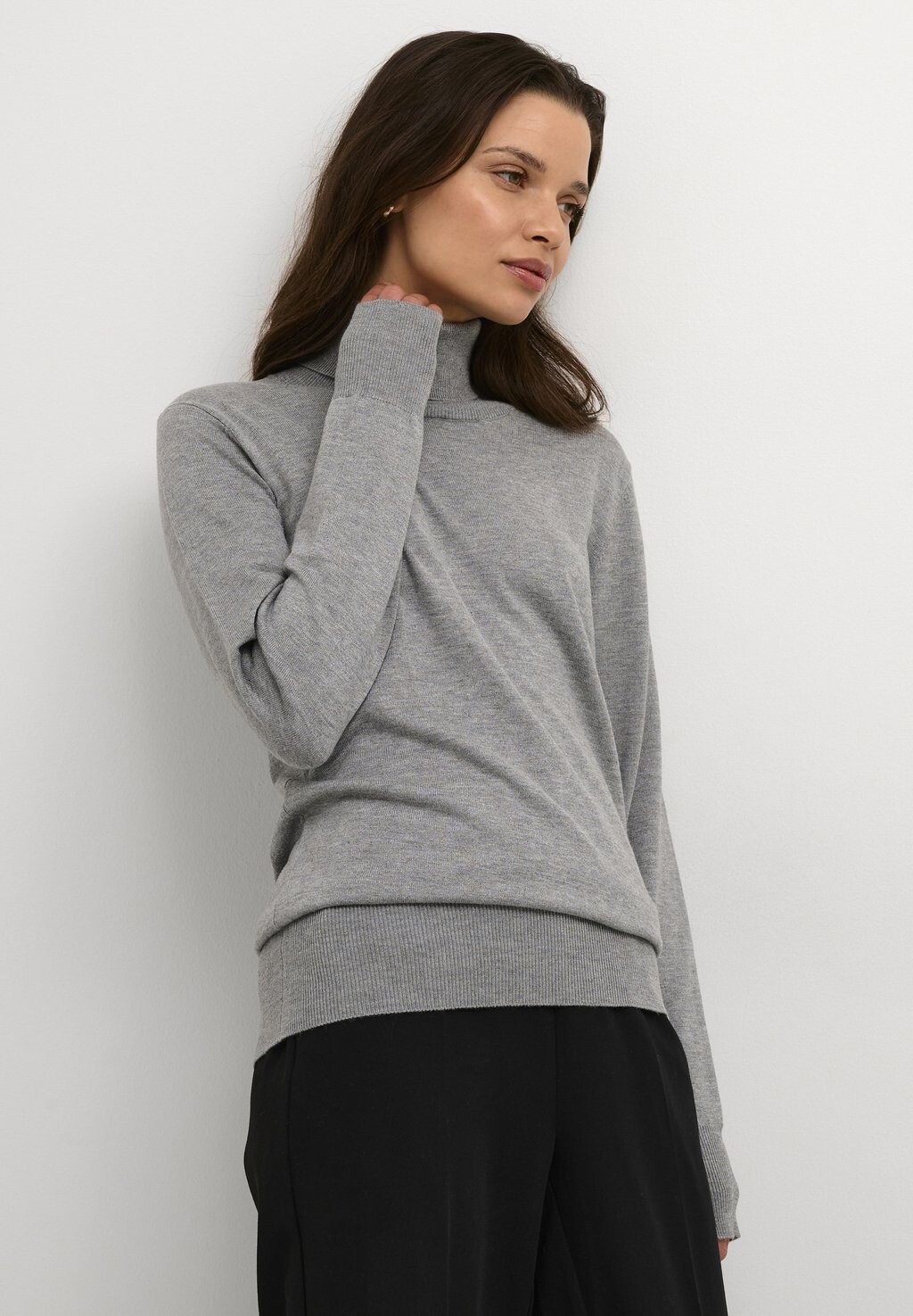 

Свитер ASTRID ROLL NECK Kaffe, серый меланж