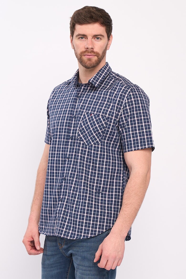 

Рубашка в клетку с короткими рукавами Lee Cooper, синий