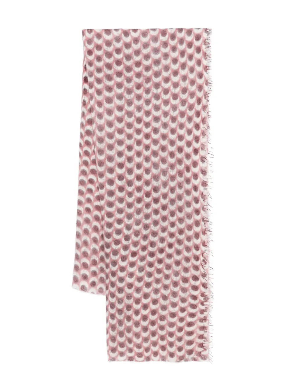 

Шарф с бахромой Hemisphere, розовый