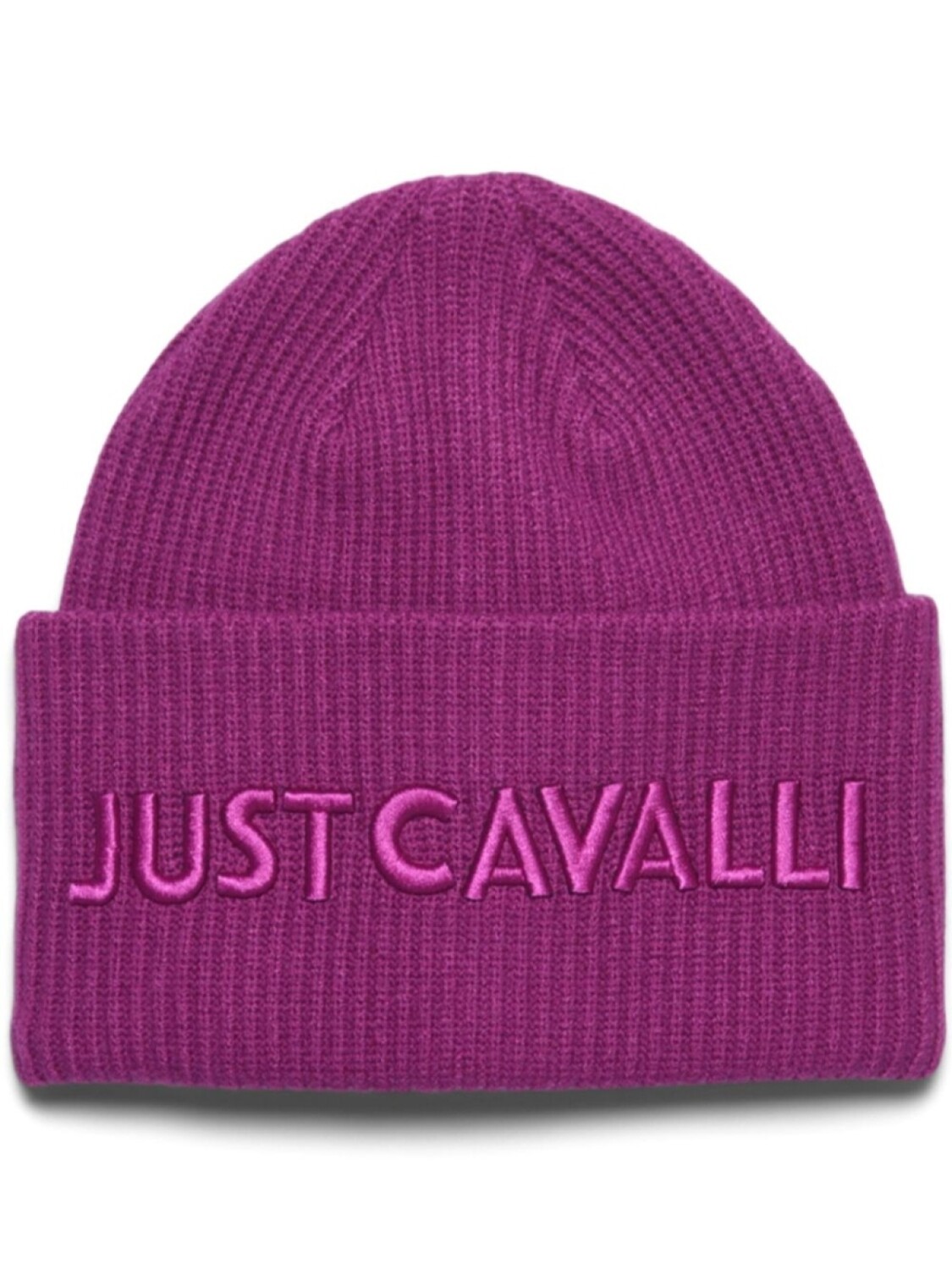 

Шапка-бини с вышитым логотипом Just Cavalli, розовый