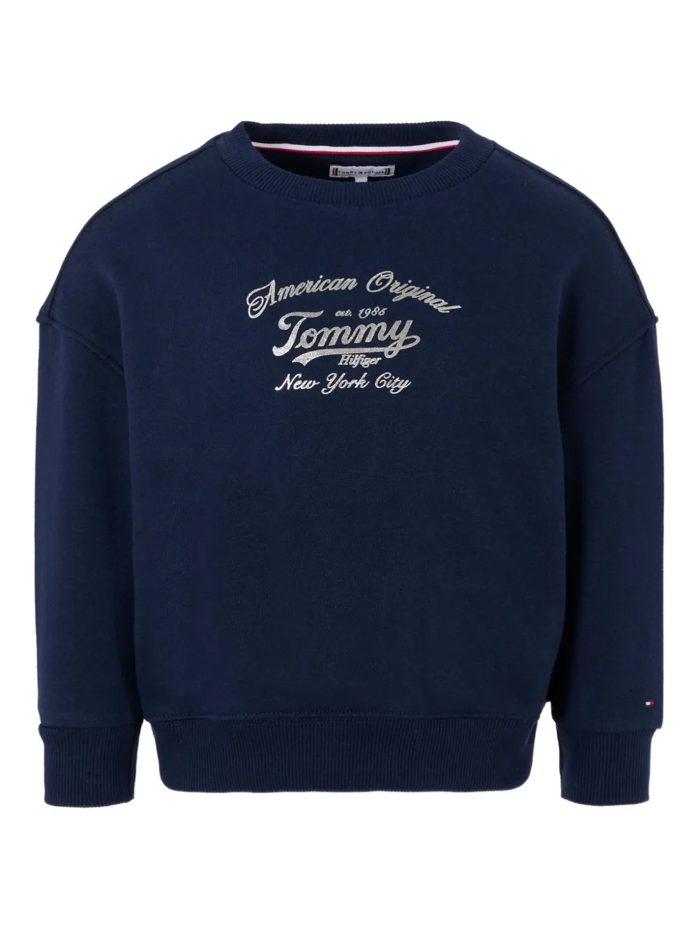 

Толстовка с вышитым логотипом Tommy Hilfiger Junior, синий