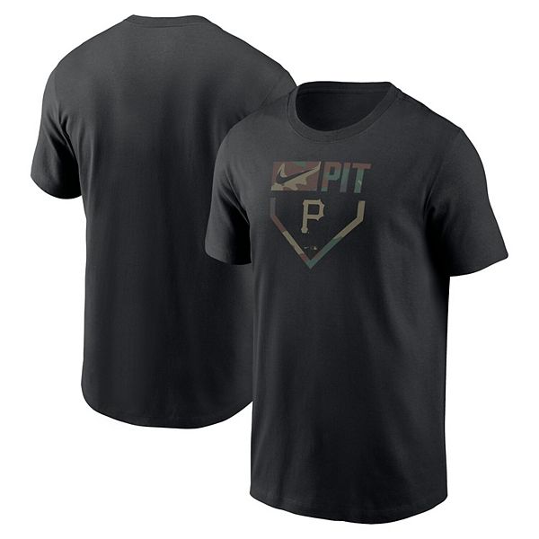 

Мужская черная футболка Pittsburgh Pirates камуфляж Nike