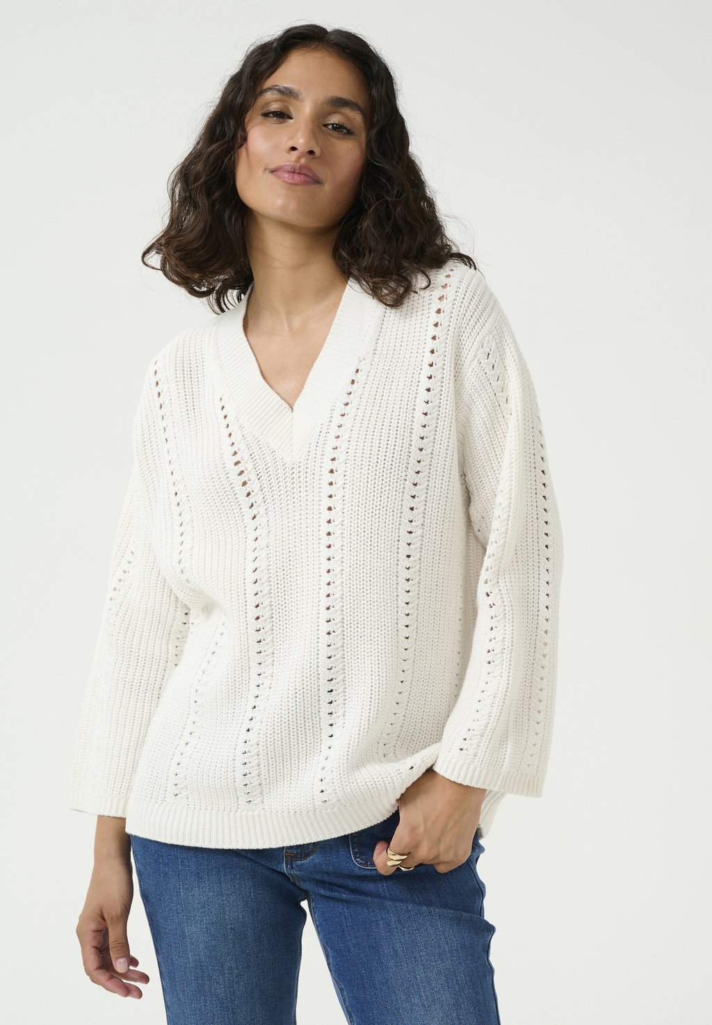 

Джемпер LORRI PULLOVER Kaffe, молочный