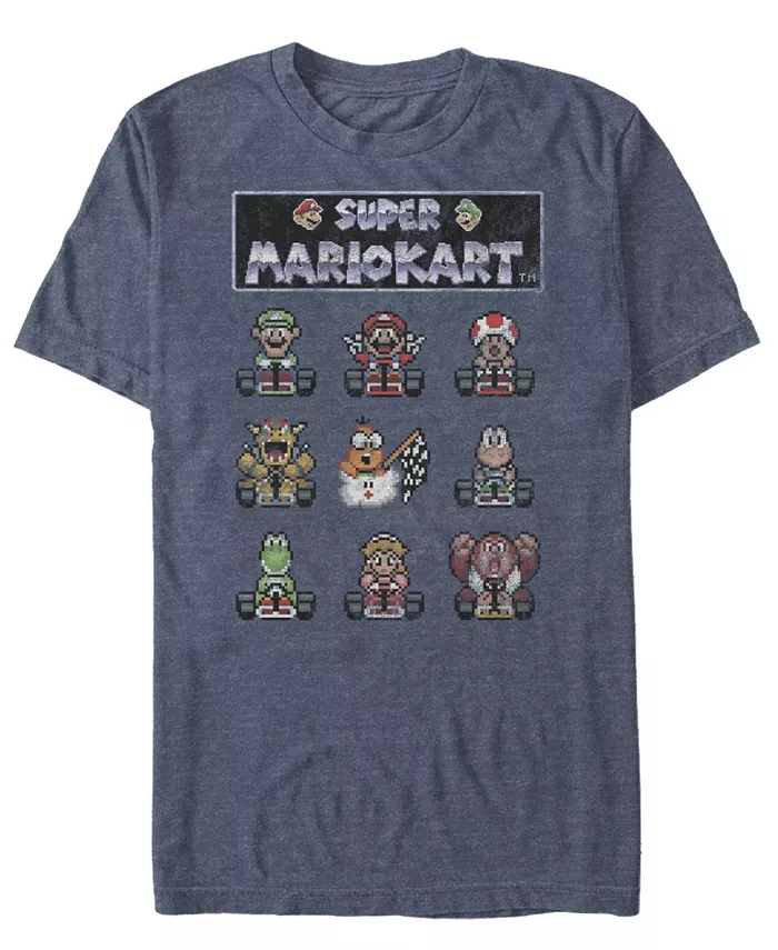

Футболка с коротким рукавом Nintendo Men's Mario Kart Racers Ready Fifth Sun, синий