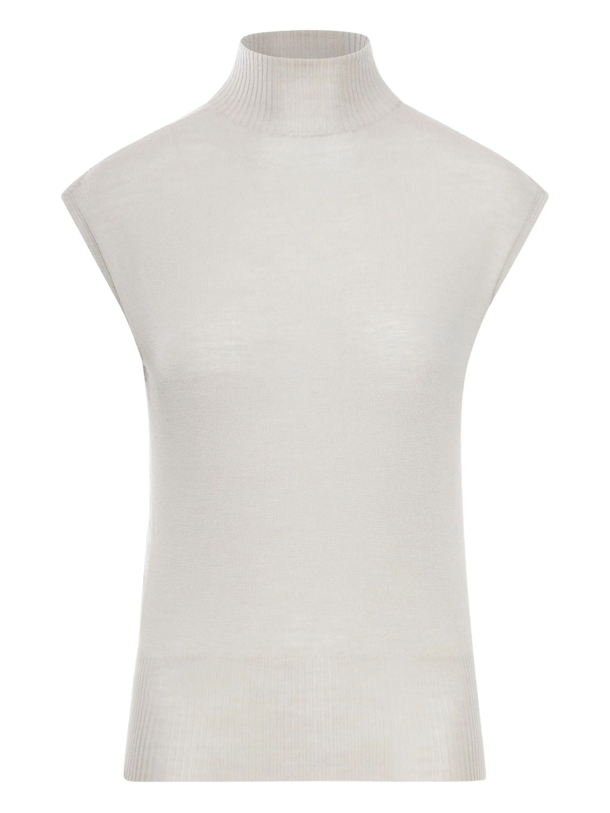 

Свитер с высоким воротником Rick Owens, жемчужно-белый