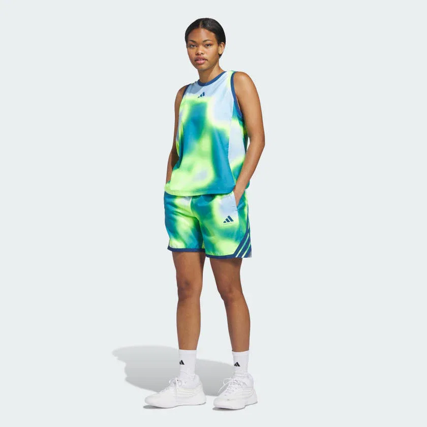 Женская майка adidas adidas CRAZY LITE AOP, Dusky Petrol — фото 4