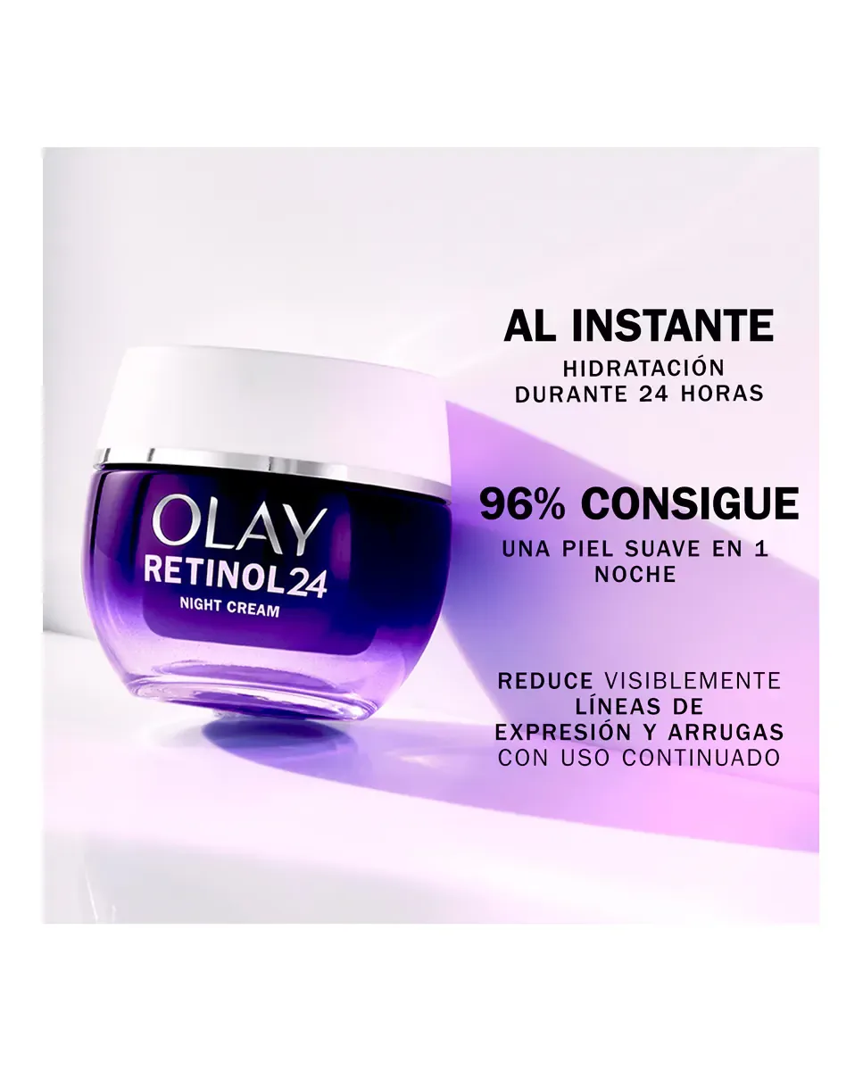 Крем для лица Olay — Ночной увлажняющий , сменный, с витамином Е, антиоксидантом, ретинолом, 24 Well-aging, 50 мл — фото 4