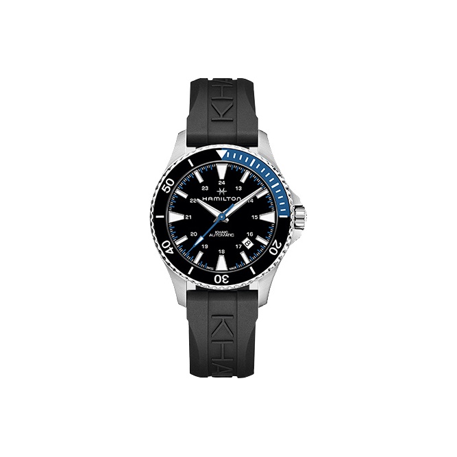 

Hamilton Часы Automatic Mechanical Movement Men's Watch Watch 40mm Blue Dial Stainless Steel Case Rubber Strap, Black Dial