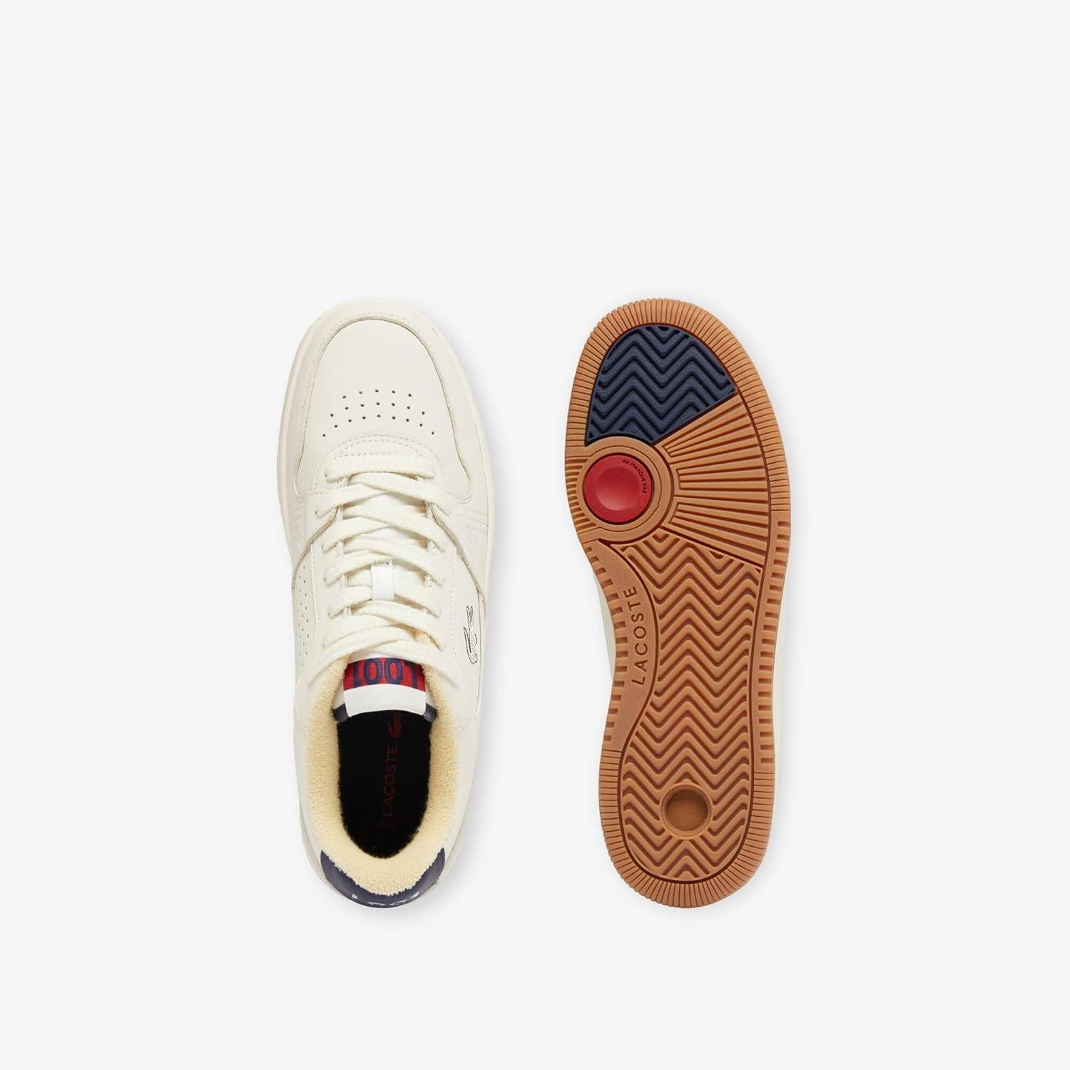 Lacoste мужские кроссовки L001 Set, Off Wht/Gum — фото 4