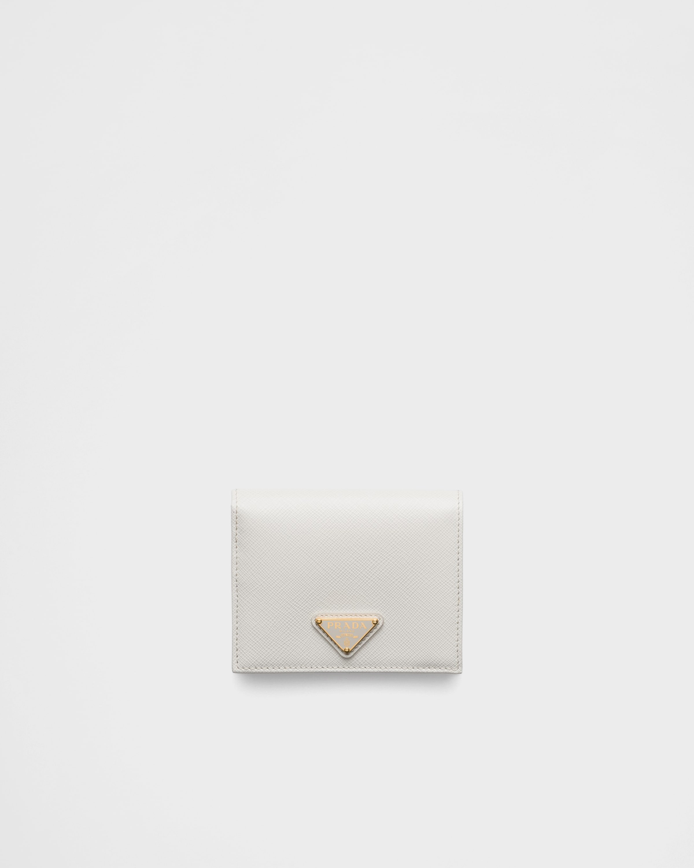 

Маленький кошелек из сафьяновой кожи Prada, белая