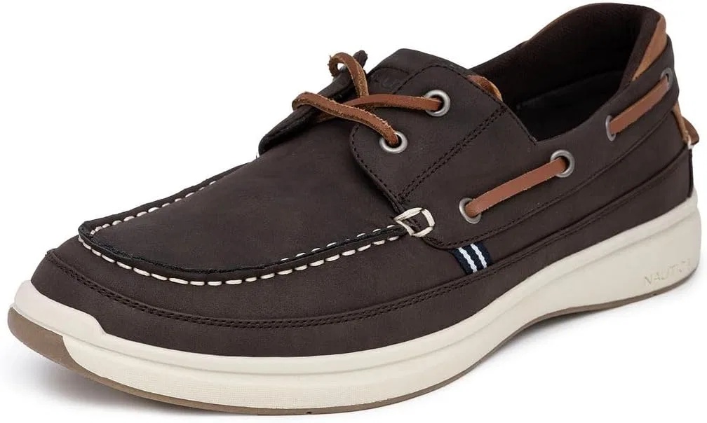 Лоферы мужские Nautica Moccasin Boat Shoes, кофе