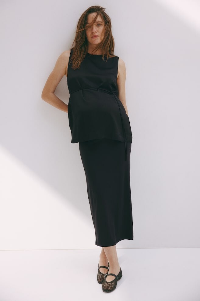 

Юбка для мамы из микрофибры H&M, черный