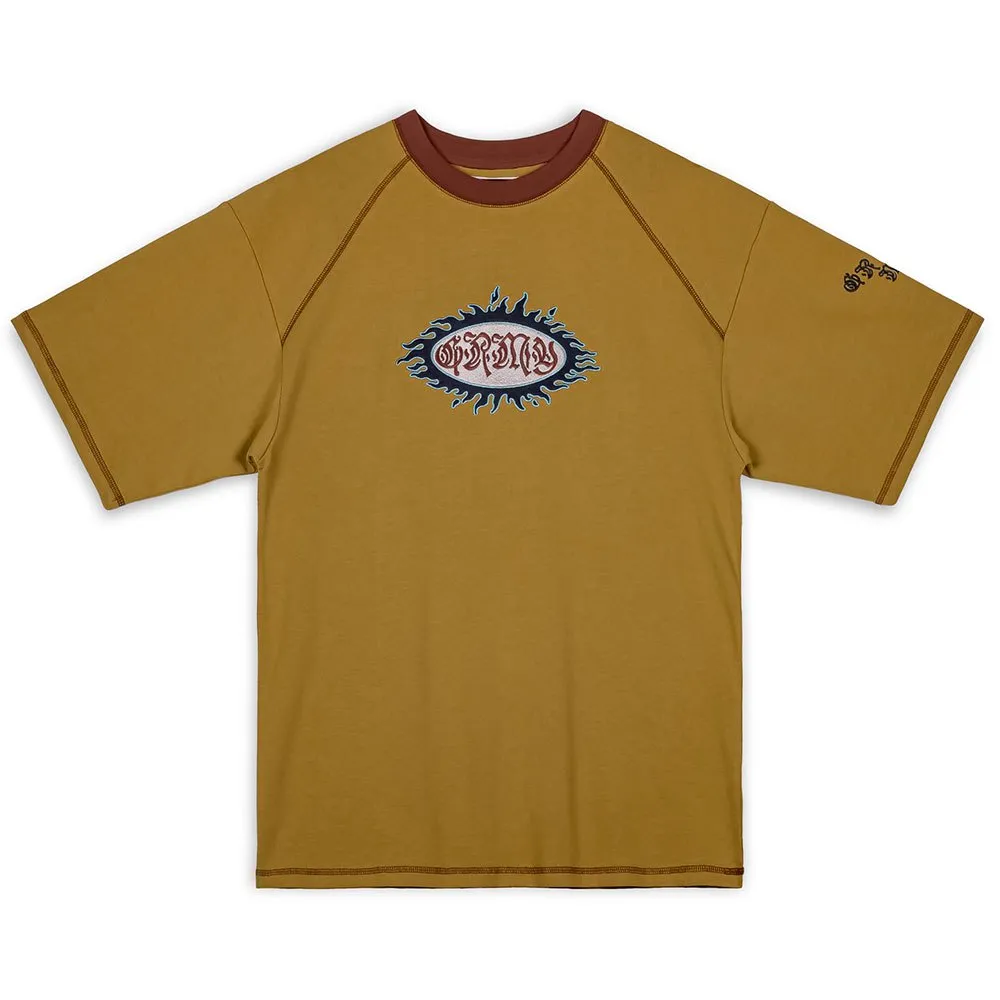 

Футболка с коротким рукавом Grimey Fire Route Oversized, бежевый