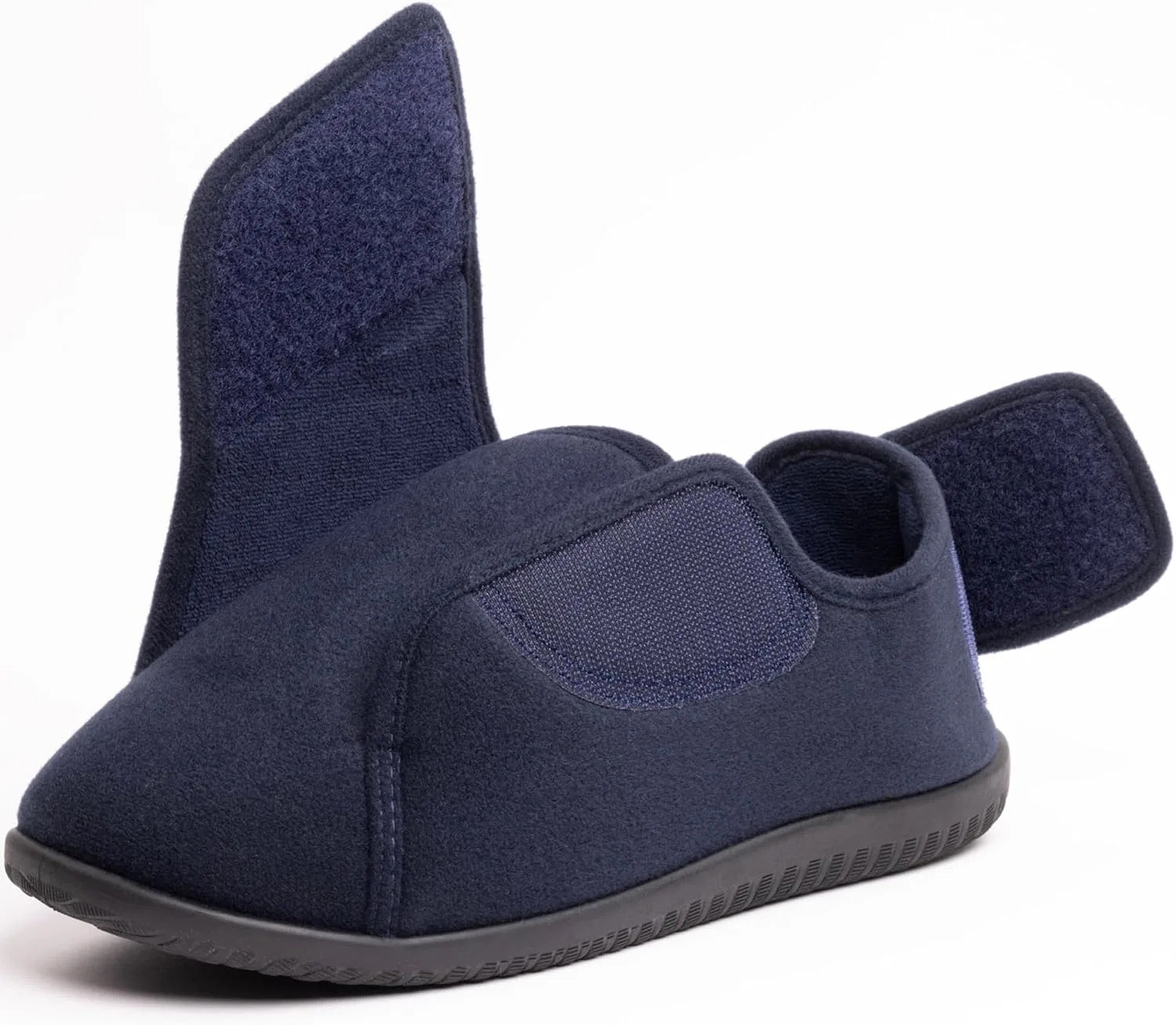 Тапочки с пеной памяти, с регулируемой застежкой, Navy Blue EUROPEAN SOFTEST — фото 4