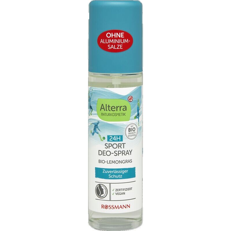 

Спортивный дезодорант-спрей с органическим лемонграссом Alterra NATURKOSMETIK, 75 ml