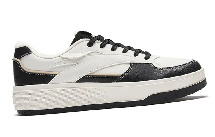 Кроссовки ANTA Skateboarding Shoes Men Low-top Ivory/Black, слоновая кость/черный — фото 2