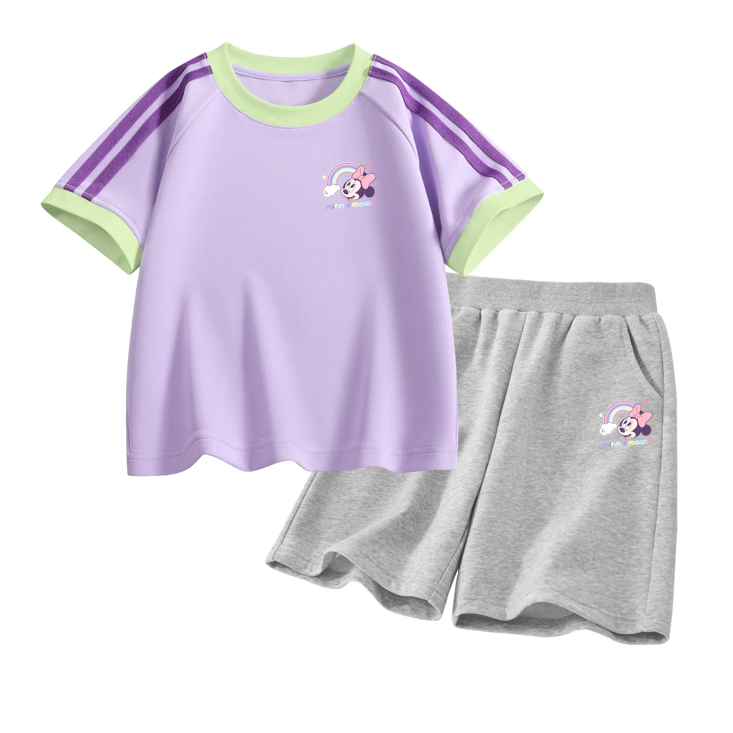 Детский спортивный костюм Casual Sportswear 2 Piece Set Disney, Di Trefoil K Milk Green+Di Trefoil K Gray — фото 3