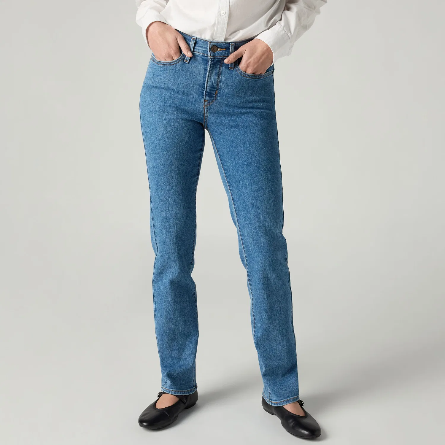 314 Формирующие прямые женские джинсы Levi's, Medium Wash — фото 2