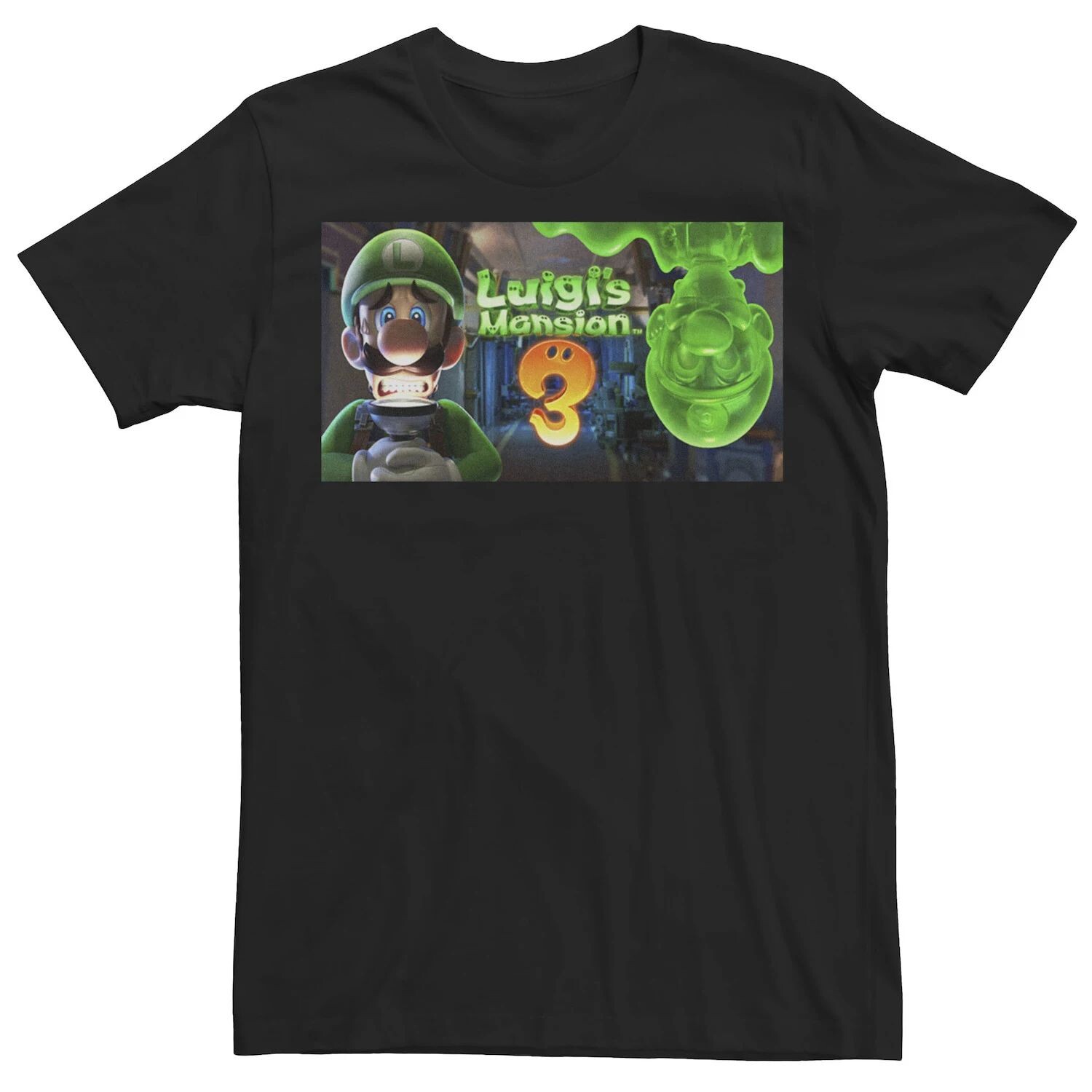 

Мужская футболка Luigi's Mansion 3 Luigi Banner Licensed Character