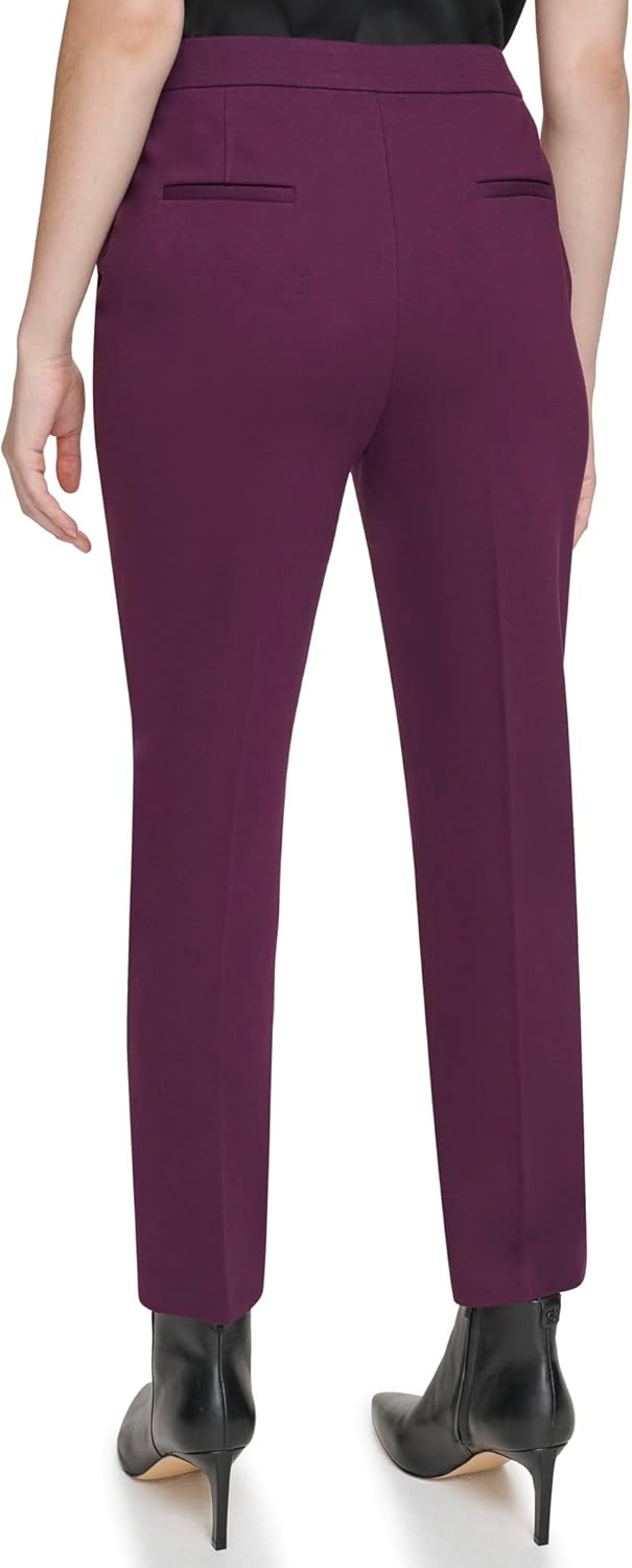 Женские узкие брюки Calvin Klein, Aubergine — фото 4