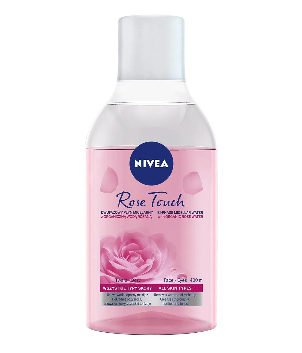Мицеллярная вода Nivea — Двухфазная Rose Touch с розовой водой, 400 мл