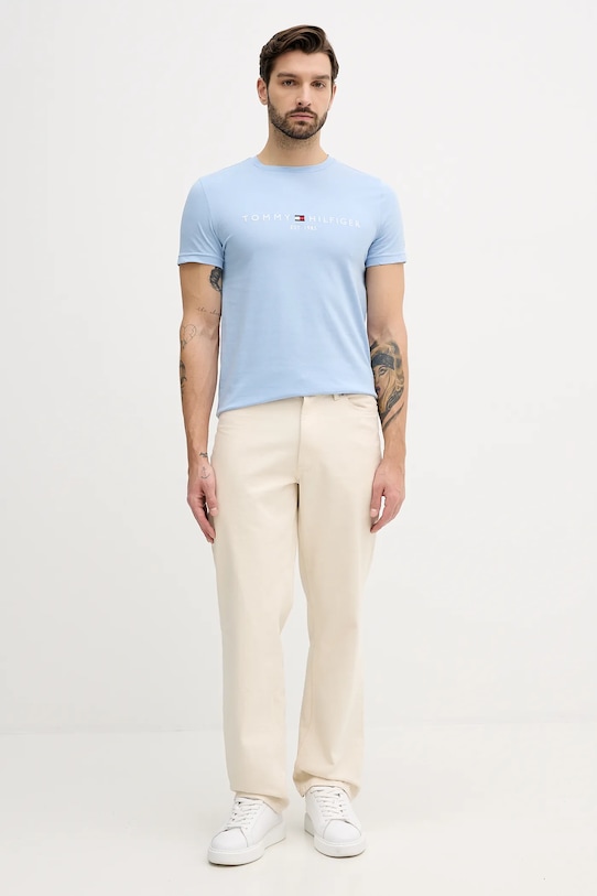 

Хлопковая футболка Tommy Hilfiger, синий