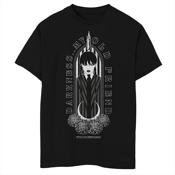 

Футболка с принтом Boys 8-20 wednesday darkness my old friend Licensed Character