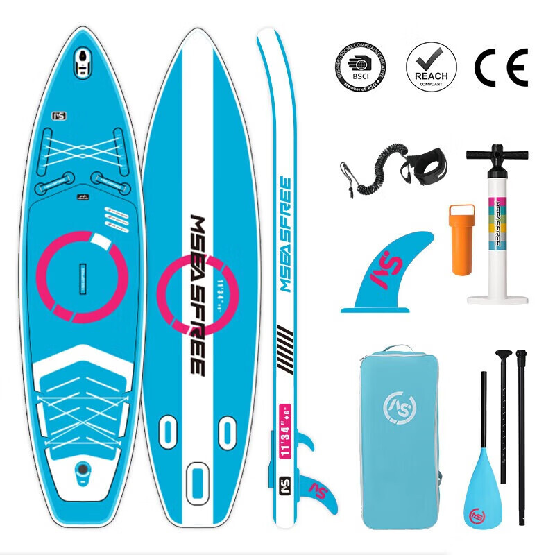 

MSEASFREE Красочная доска для серфинга Luya Fishing Yoga SUP Модернизированная красочная синяя доска