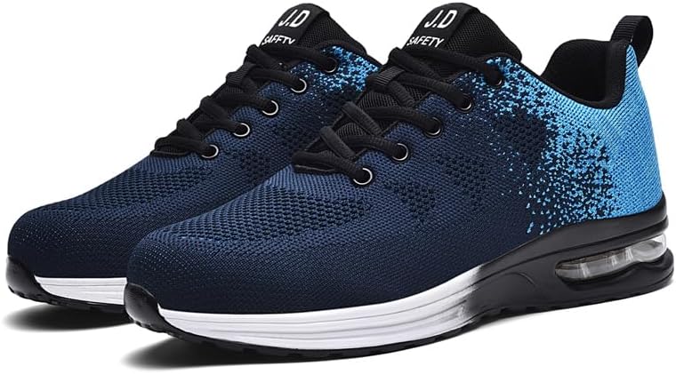 

Защитная рабочая обувь, кроссовки с защитой от ударов и проколов, дышащая сетка, стальной носок, доступны в черном/синем и черном/розовом цветах Generic