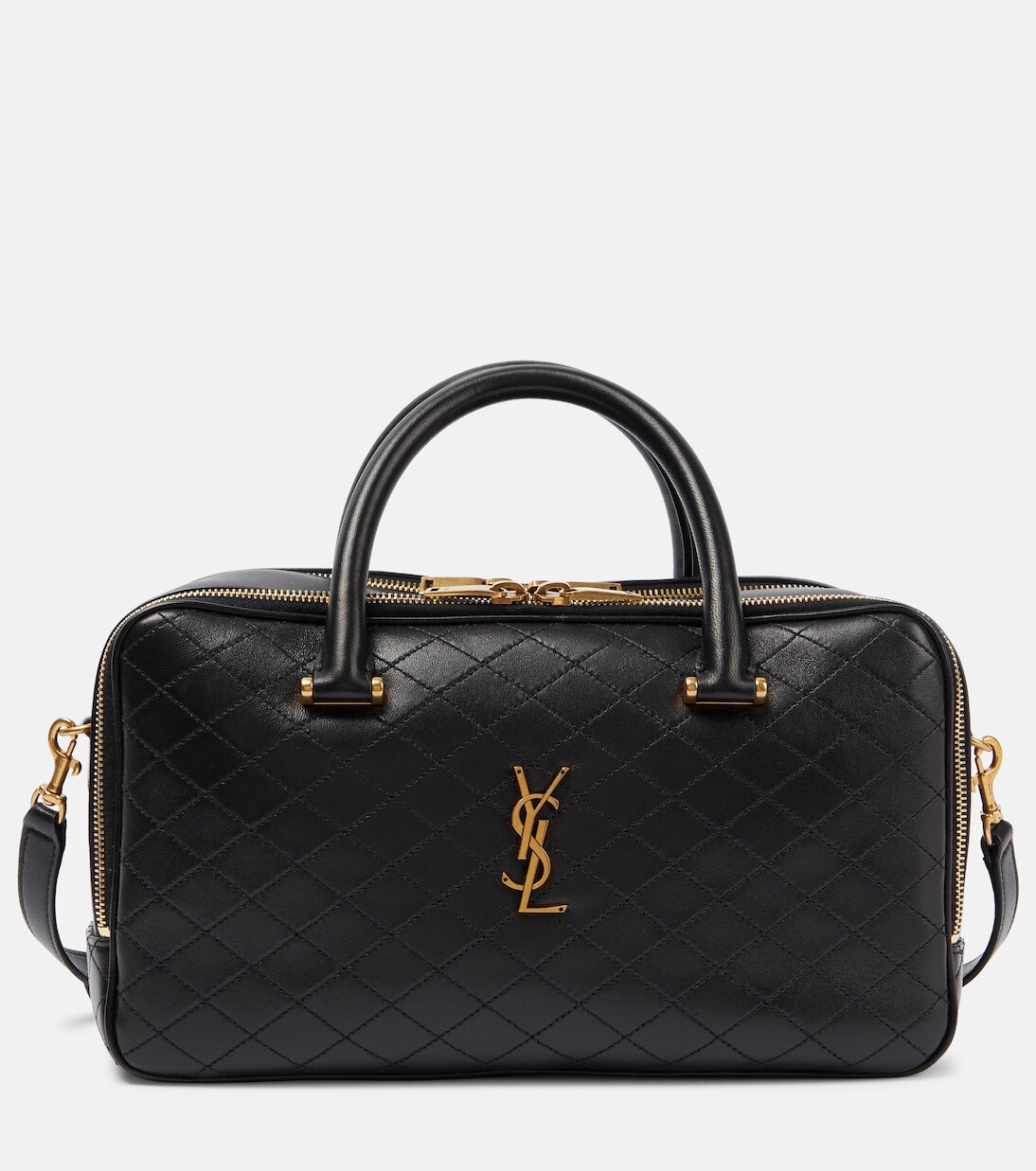 

Кожаная дорожная сумка cassandre Saint Laurent, черный