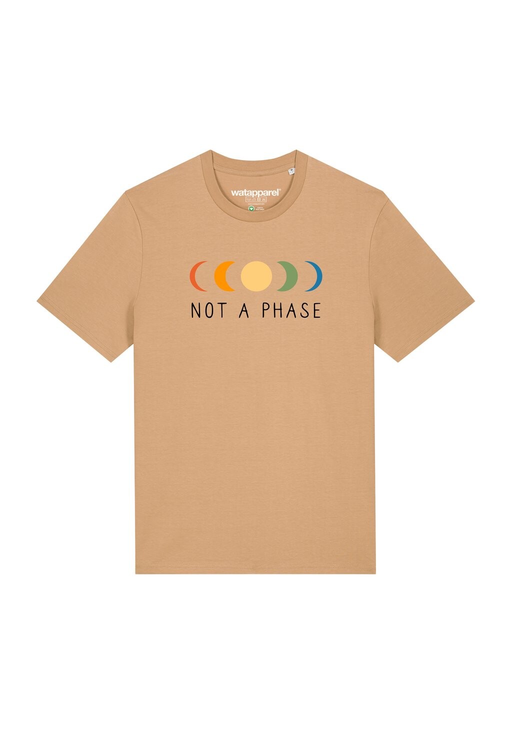 

Футболка с принтом NOT A PHASE watapparel, бежевый