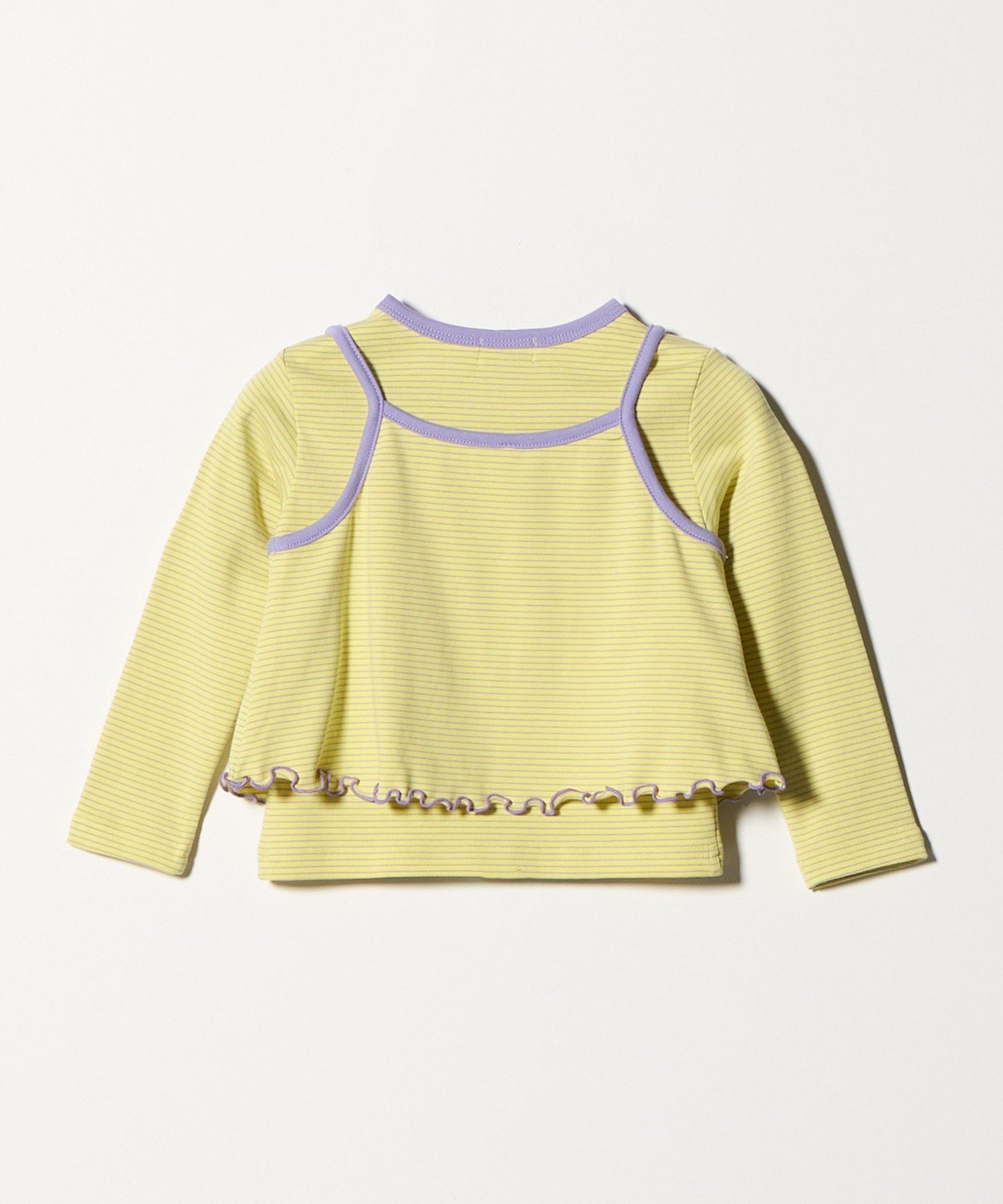 Полосатая футболка + комплект из майки и топа / Детский размер 100-130 см UNITED ARROWS green label relaxing, YELLOW — фото 2