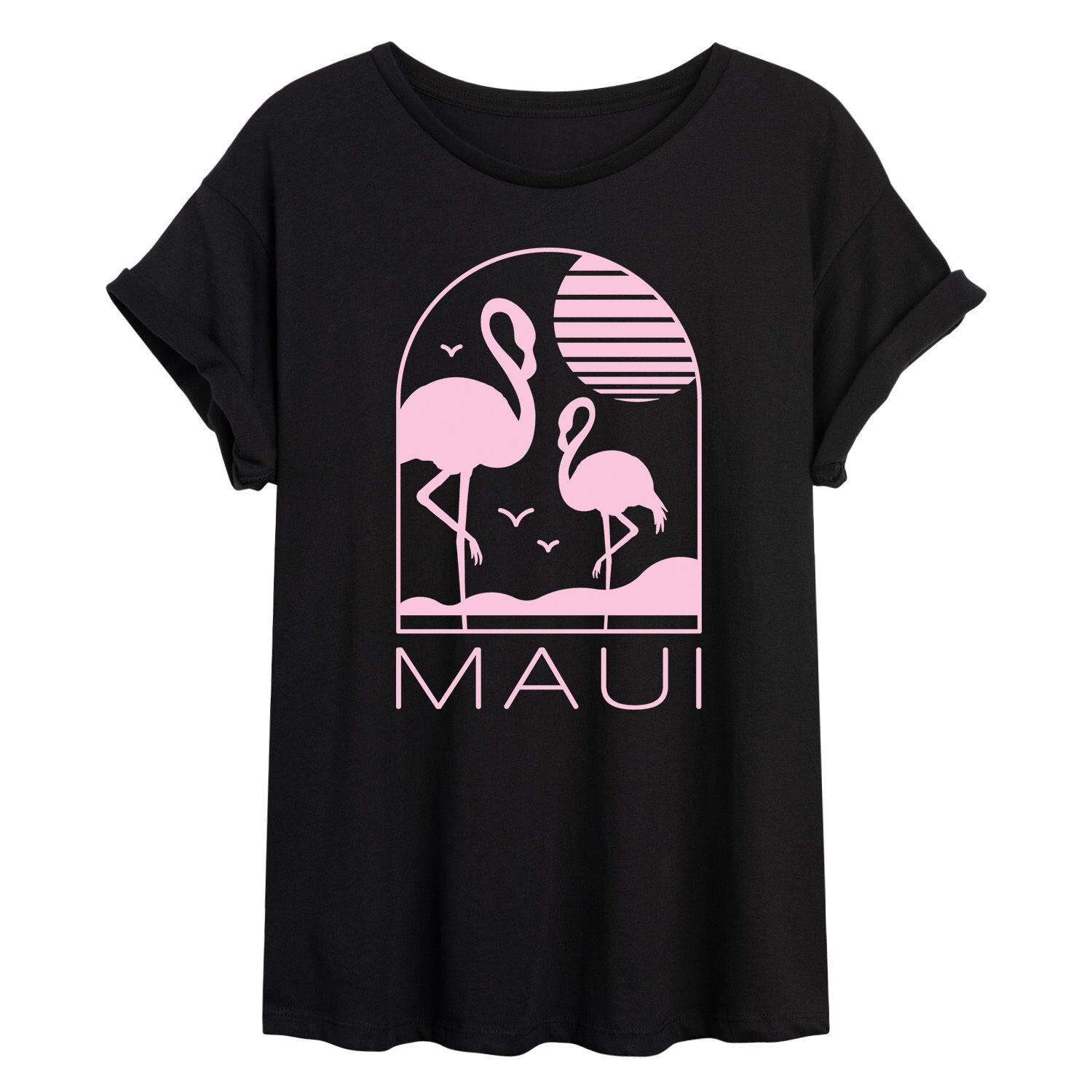 

Детская футболка оверсайз с рисунком Maui Flamingos Licensed Character