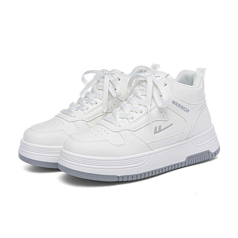 WARRIOR Термоамортизирующие высокие скейтборд кроссовки Unisex White — фото 4