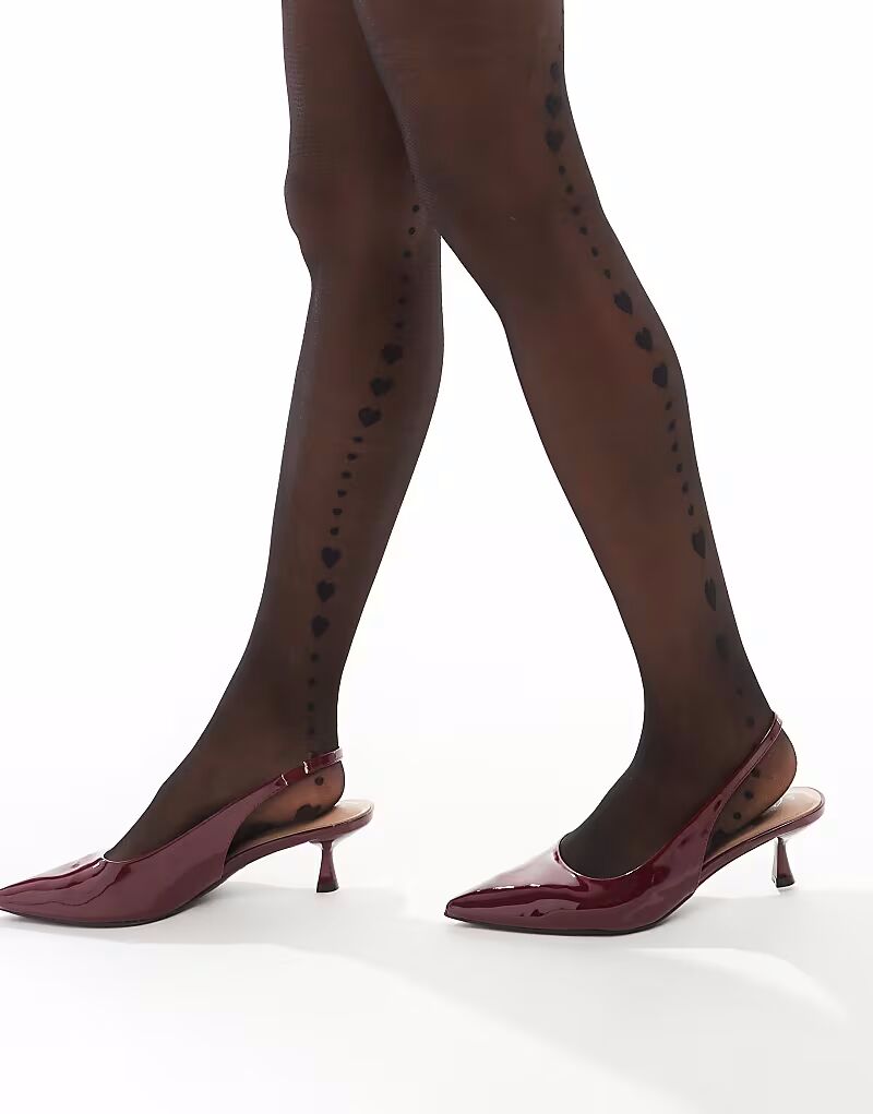 

Колготки Pretty Polly mini с рисунком в виде сердца, черного цвета