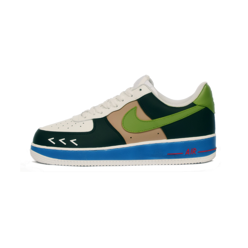 

Nike Кроссовки Air Force 1 с низким верхом для скейтборда, износостойкие, противоскользящие, мужские, бежевые, зеленые, коричневые