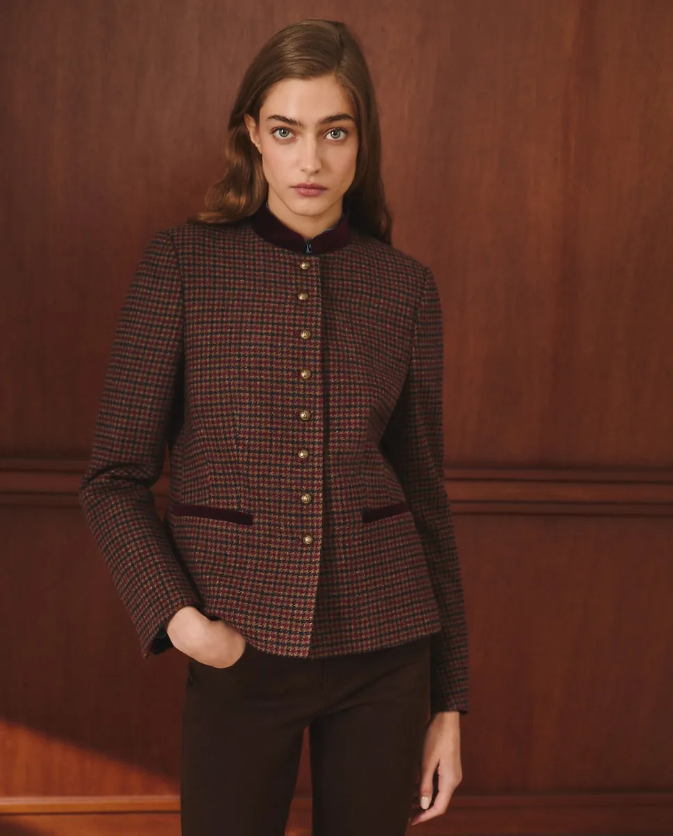 

Женская гладкая шершевая куртка Lloyd's, бордовый