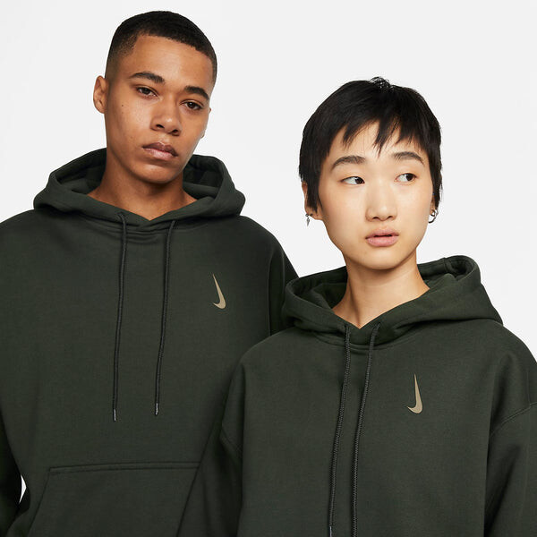 Толстовка Nike x Billie Eilish Fleece Hoodie 'Sequoia Mushroom', зеленый — фото 3