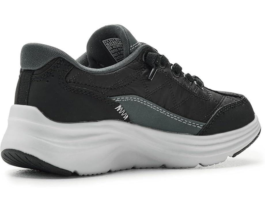 Детские кроссовки SKECHERS KIDS Hands Free Slip-Ins-Contour Foam - Cozy Fit 403892L (Little Kid/Big Kid), Black/White — фото 3
