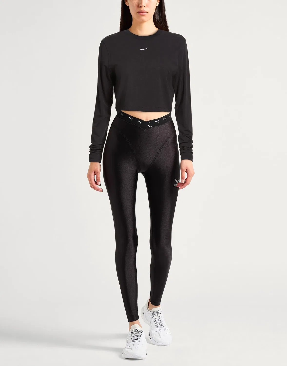 Футболка с вышитым логотипом Nike Black — фото 2