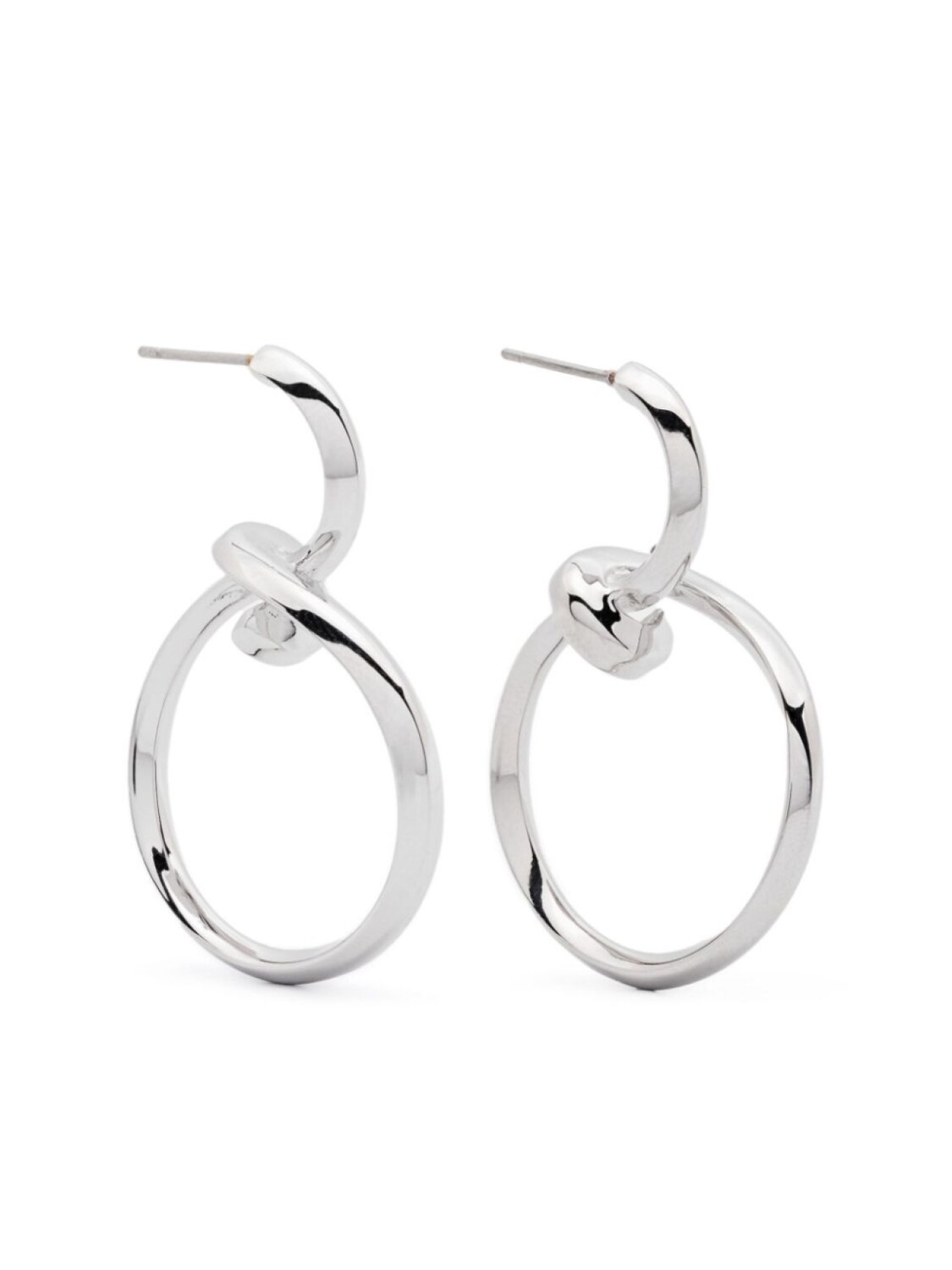 

Завитые серьги Eddie Borgo, серебряный