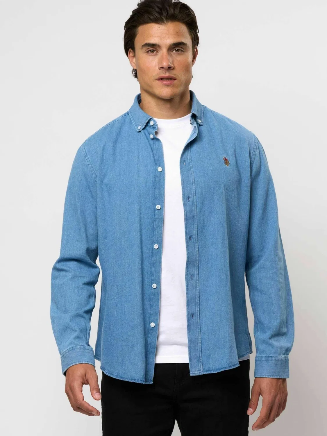Рубашка на пуговицах стандартного кроя ' USCraig ' U.S. Polo Assn., Blue — фото 4