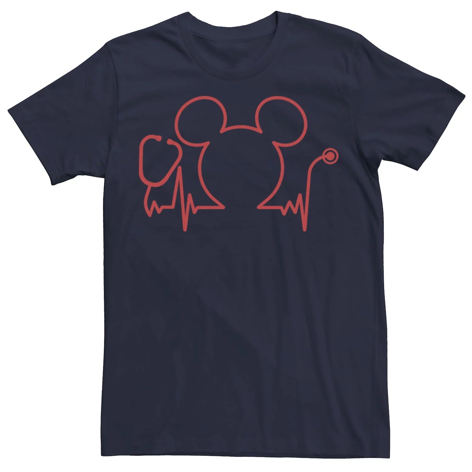 

Мужская футболка Disney Nurse's Day с Микки Стетоскопом Heartline Licensed Character