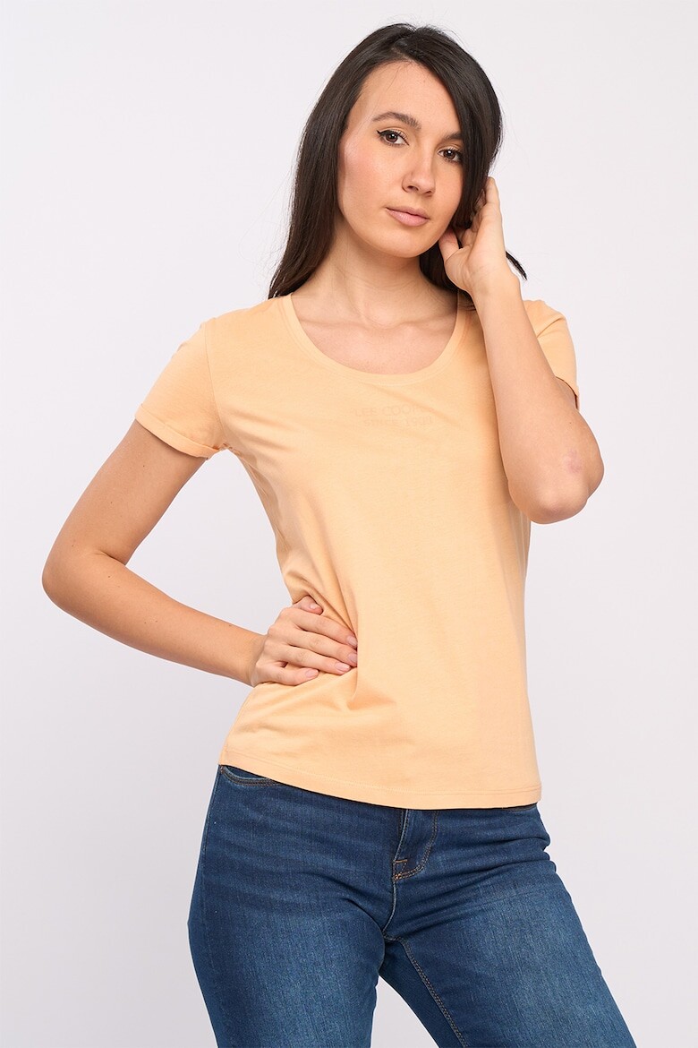 

Футболка с овальным вырезом Lee Cooper, оранжевый